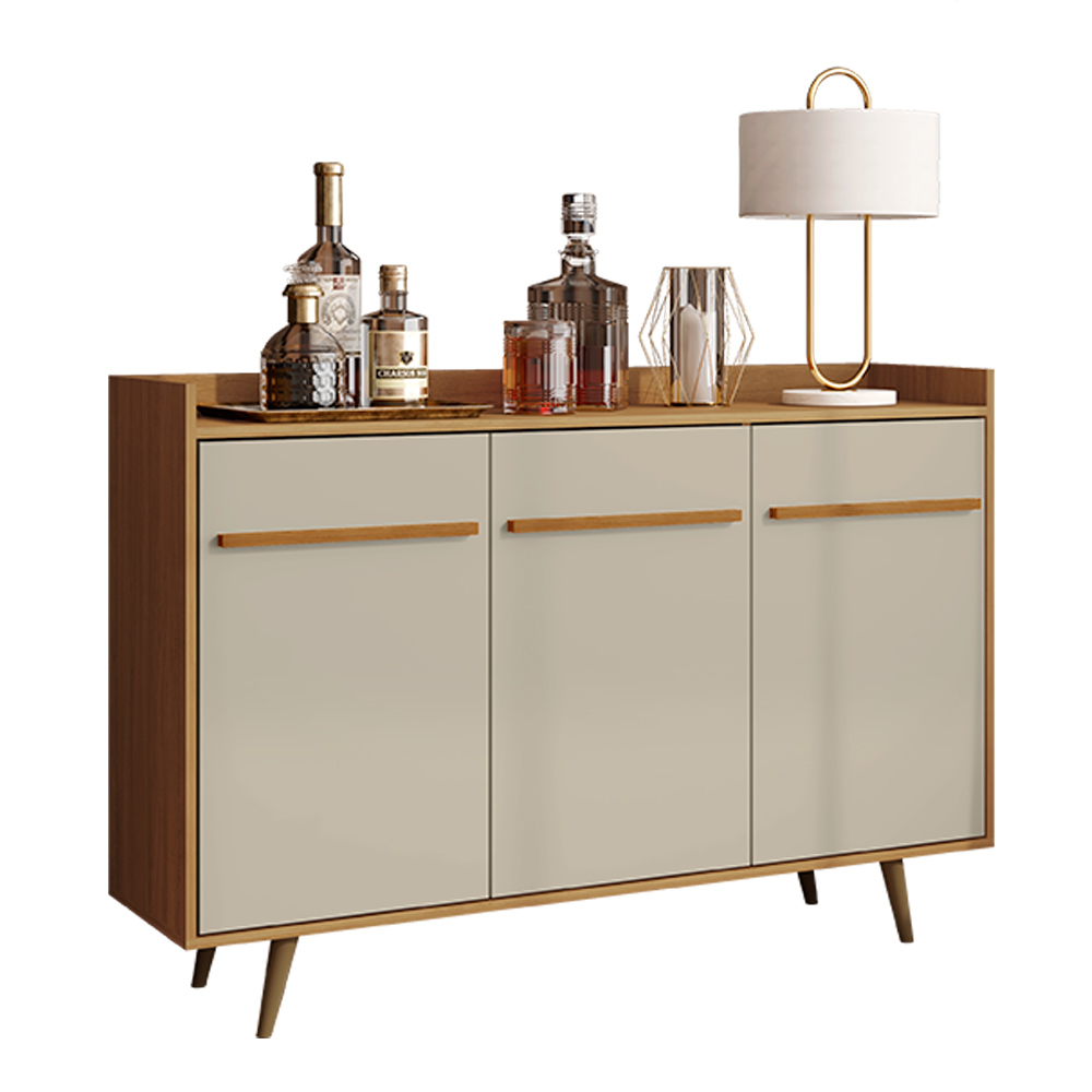 Aparador Buffet Sala de Jantar Retrô Moscou B02 Cinamomo Off White - Lyam Decor