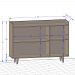 Aparador Buffet Sala de Jantar Retrô Moscou B02 Cinamomo Off White - Lyam Decor