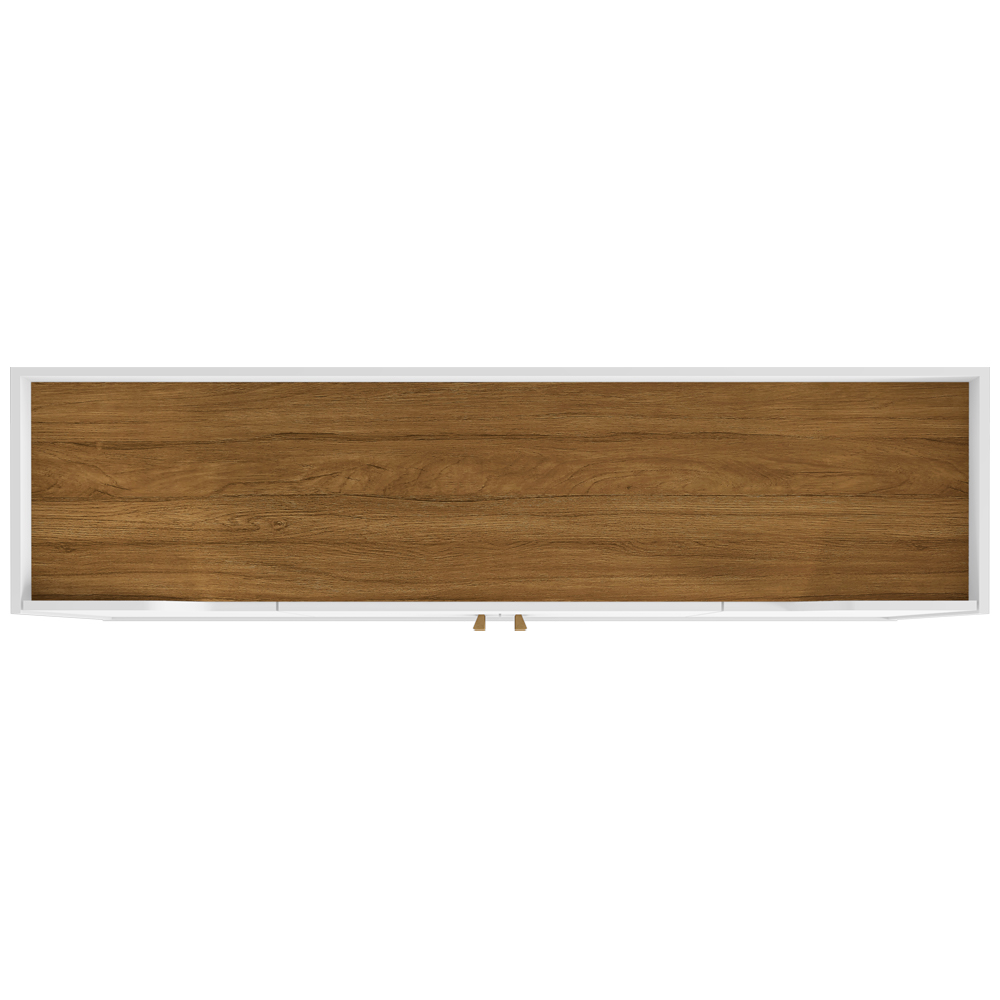 Aparador Buffet Sala de Jantar com 04 Portas 01 Gaveta Future B02 Branco Cinamomo - Lyam Decor