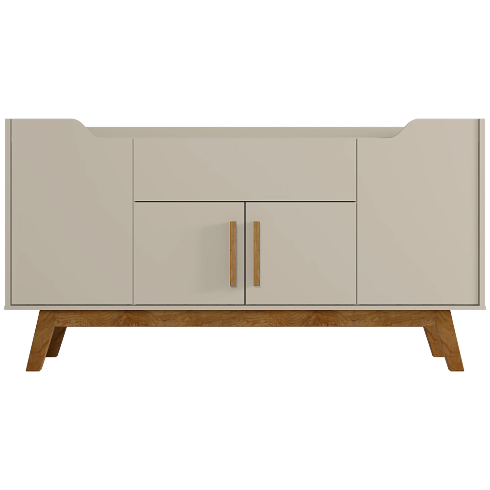 Aparador Buffet Sala de Jantar com 04 Portas 01 Gaveta Future B02 Off White Cinamomo - Lyam Decor
