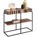 Aparador Decorativo Espelhado com Mesas Laterais Industrial D01 Design Demolição - Lyam Decor