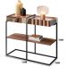 Aparador Decorativo Espelhado com Prateleira Multiuso Industrial D01 Design Demolição - Lyam Decor