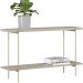 Aparador Decorativo Industrial Para Sala Estar Jantar Aço Moric L05 Off White Dourado - Lyam Decor