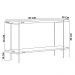 Aparador Decorativo Industrial Para Sala Estar Jantar Aço Moric L05 Off White Dourado - Lyam Decor