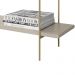 Aparador Decorativo Industrial Para Sala Estar Jantar Aço Moric L05 Off White Dourado - Lyam Decor