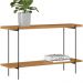 Aparador Decorativo Industrial Para Sala de Estar Jantar Aço Moric L05 Nature Preto - Lyam Decor