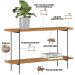 Aparador Decorativo Industrial Para Sala de Estar Jantar Aço Moric L05 Nature Preto - Lyam Decor