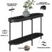 Aparador Decorativo Industrial Para Sala de Estar Jantar Sintético Nord L05 Preto - Lyam Decor