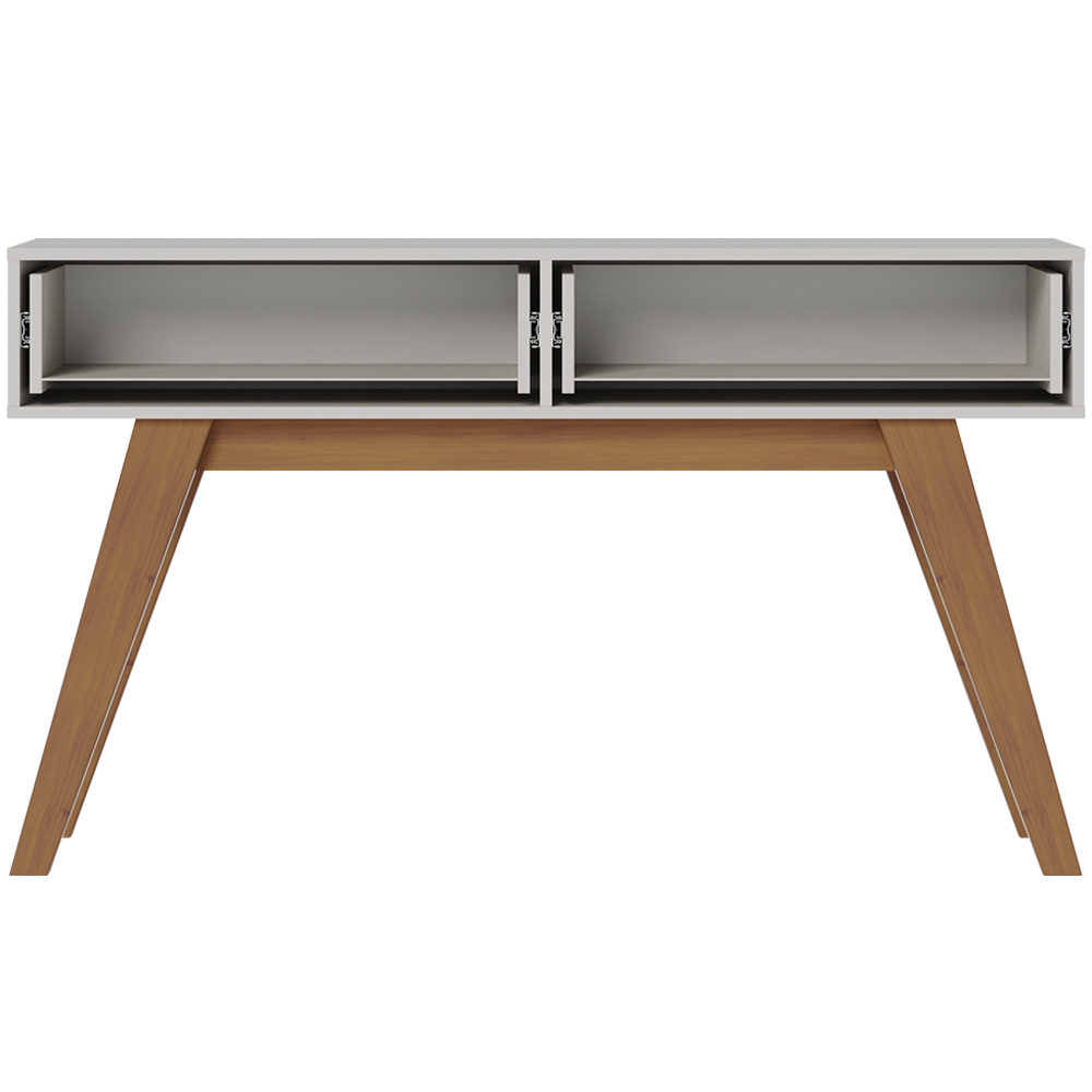 Aparador Decorativo Para Sala De Estar 02 Gavetas Meira C04 Off White Matte - Lyam