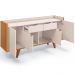 Aparador Para Sala Buffet Com 04 Portas 02 Gavetas Havana B01 Off White Cinamomo - Lyam Decor