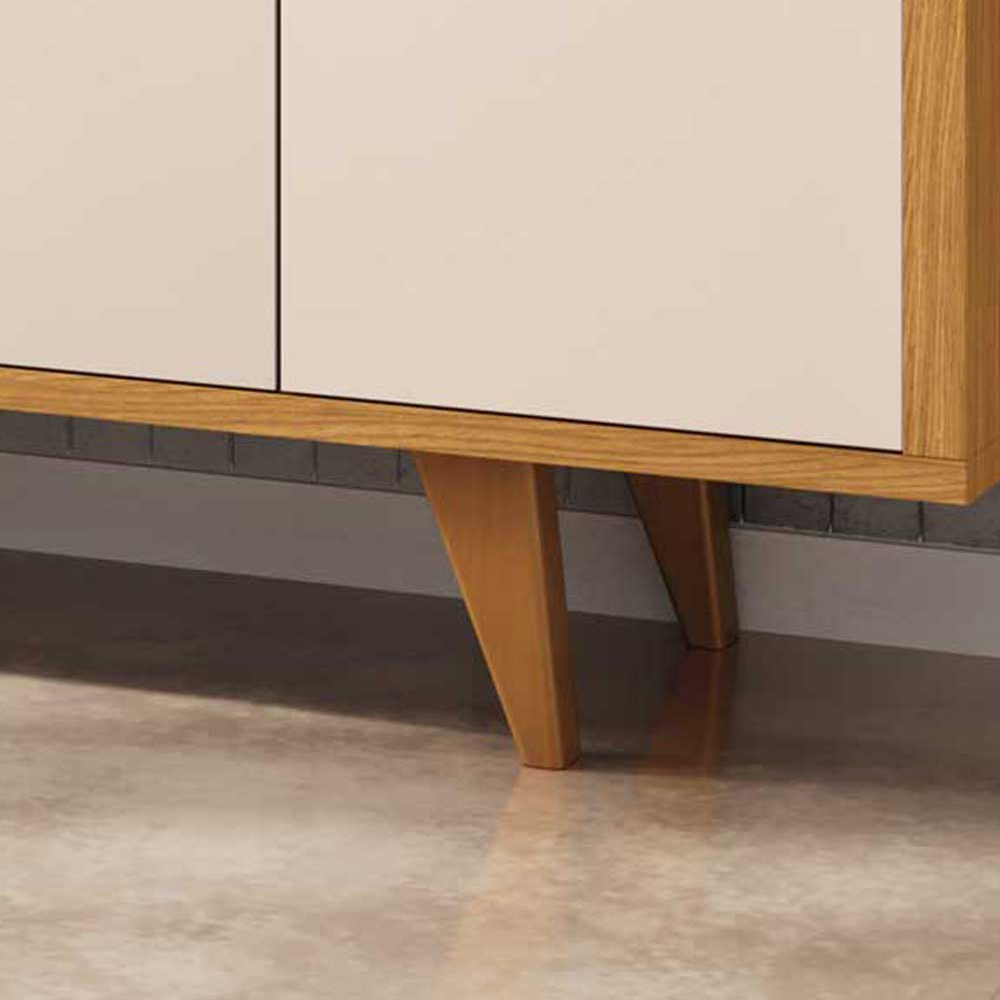 Aparador Para Sala Buffet Com 04 Portas 02 Gavetas Havana B01 Off White Cinamomo - Lyam Decor