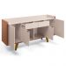Aparador Para Sala Buffet com 04 Portas 02 Gavetas Havana B01 Off White Nature - Lyam Decor