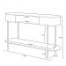 Aparador Para Sala De Estar Orgânico Industrial Beca D05 Bali Quartzo - Lyam Decor