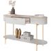 Aparador Para Sala De Estar Orgânico Industrial Beca D05 Bali Quartzo - Lyam Decor