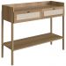Aparador Para Sala de Estar 2 Gavetas Pés Madeira Moss A03 Hanover Roble - Lyam Decor