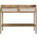 Aparador Para Sala de Estar 2 Gavetas Pés Madeira Moss A03 Hanover Roble - Lyam Decor