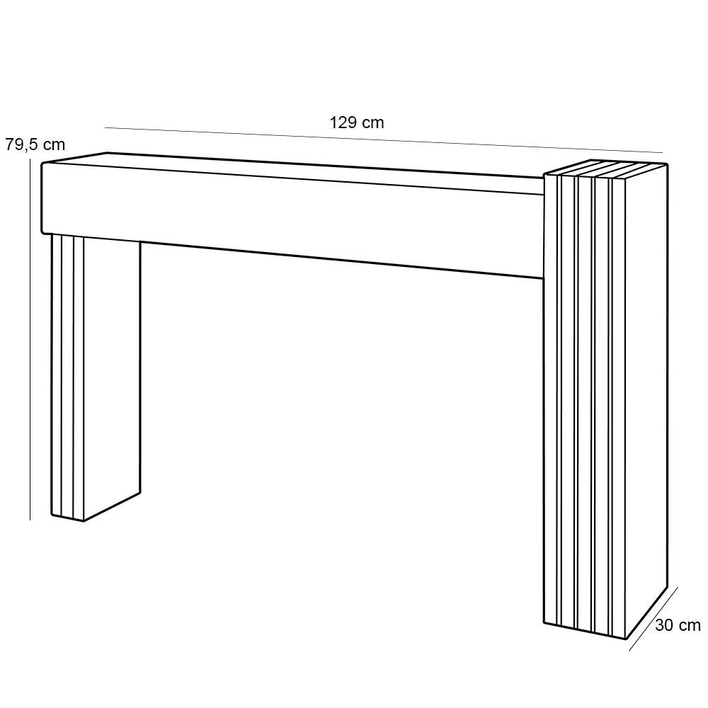 Aparador Para Sala de Estar Lord B01 Nature Off White - Lyam Decor