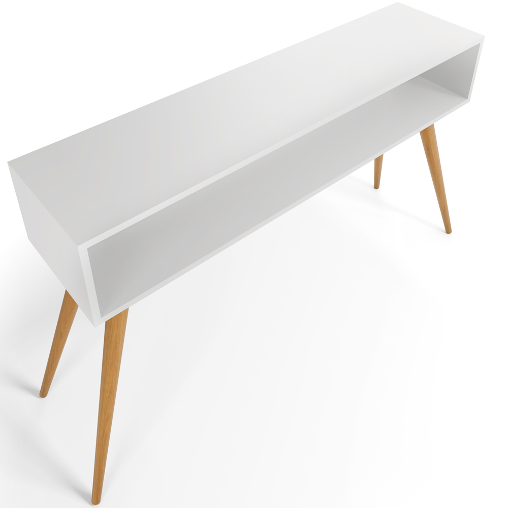 Aparador Para Sala de Estar Pés Palito Mônaco L03 Branco - Lyam Decor