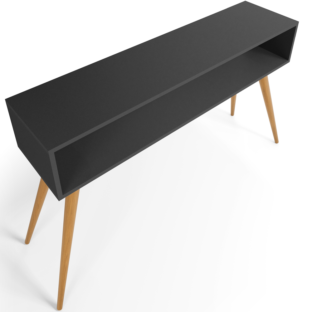 Aparador Para Sala de Estar Pés Palito Mônaco L03 Preto - Lyam Decor