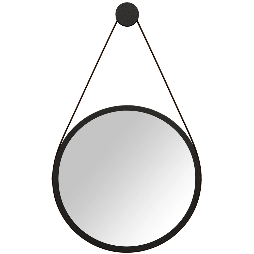 Aparador Sala de Estar 02 Gavetas Meira C04 Off White Matte Com Espelho Adnet 54cm Preto - Lyam
