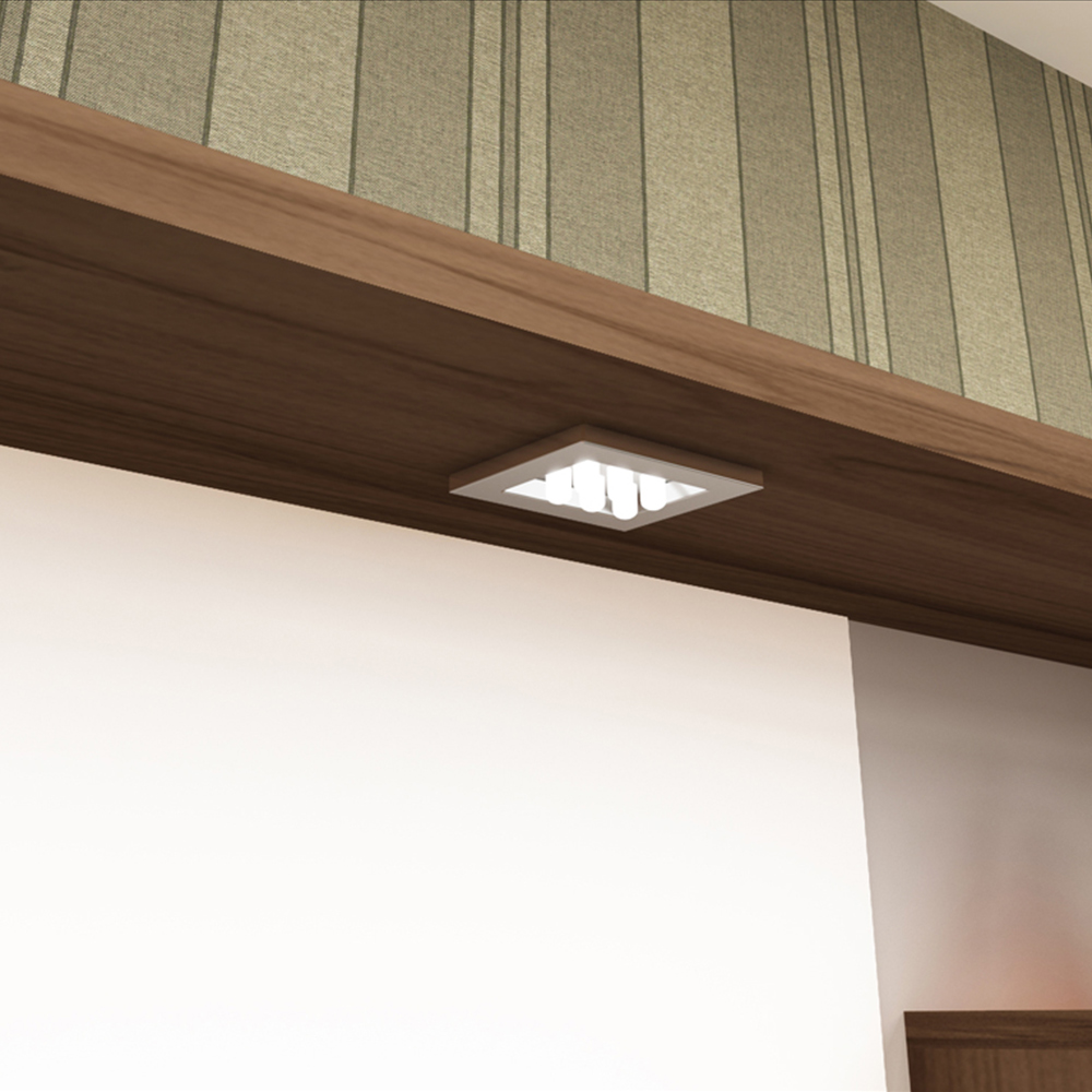 Armário Aéreo Para Banheiro 70cm Com 03 Prateleiras E Espelho Veneza B06 Branco Nogal - Lyam Decor