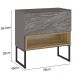 Armário Balcão Gabinete 80cm 01 Gaveta Com Pés Vicenza B06 Magneto Nogal - Lyam Decor