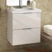 Armário Balcão Gabinete Para Banheiro 60cm Com 03 Gavetas Pietra B06 Branco Brilho - Lyam Decor