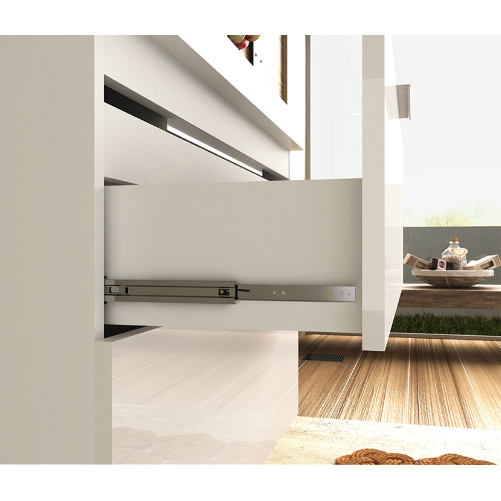 Armário Balcão Gabinete Para Banheiro 60cm Com 03 Gavetas Pietra B06 Branco Brilho - Lyam Decor
