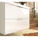 Armário Balcão Gabinete Para Banheiro 60cm Com 03 Gavetas Pietra B06 Branco Brilho - Lyam Decor