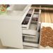 Armário Balcão Gabinete Para Banheiro 60cm Com 03 Gavetas Pietra B06 Gianduia Brilho - Lyam Decor