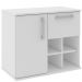 Armário Balcão Gabinete Para Banheiro 70cm Com 01 Gaveta 01 Porta Bia B06 Branco - Lyam Decor