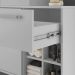 Armário Balcão Gabinete Para Banheiro 70cm Com 01 Gaveta 01 Porta Bia B06 Branco - Lyam Decor