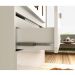 Armário Balcão Gabinete Para Banheiro 80cm Com 03 Gavetas Pietra B06 Branco Brilho - Lyam Decor