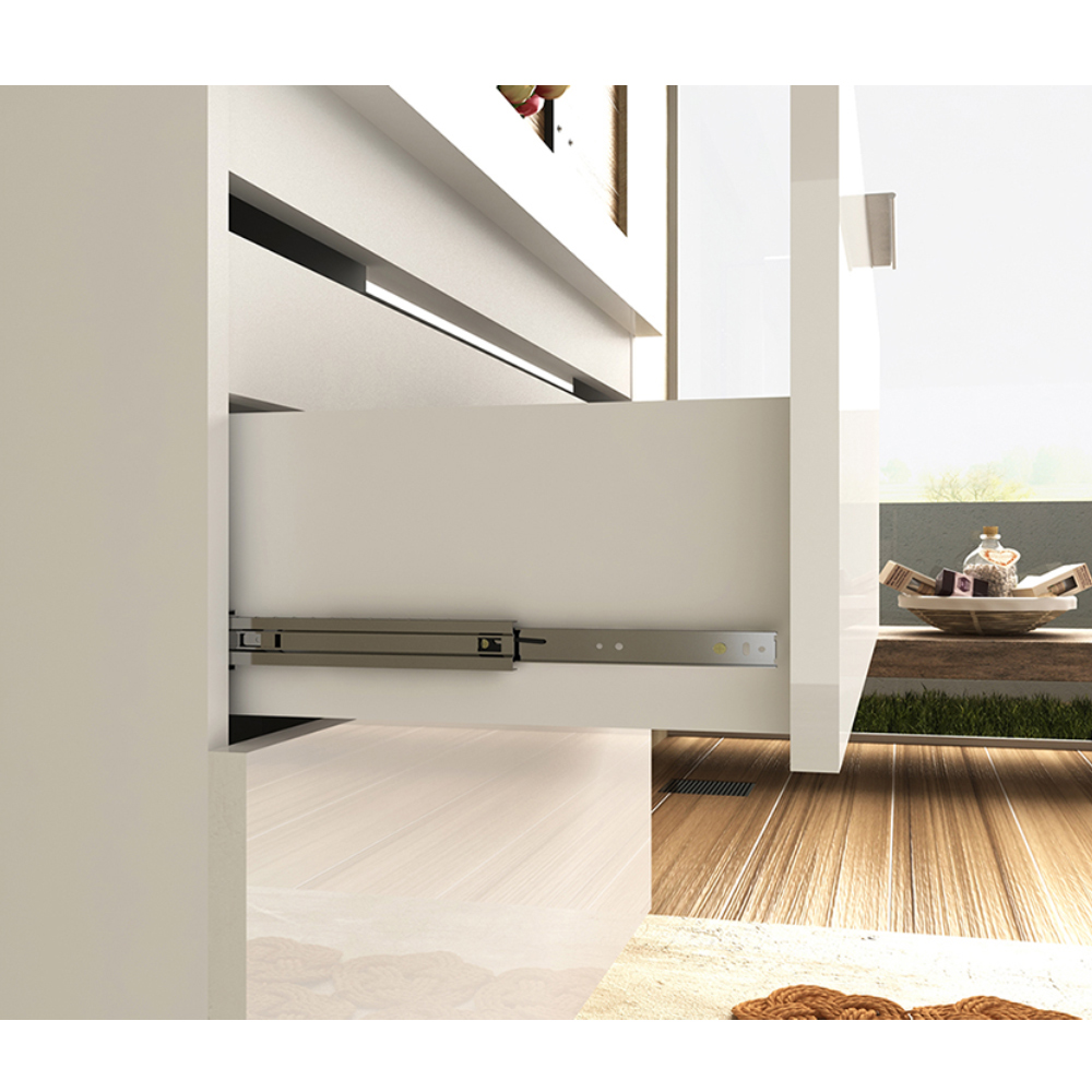Armário Balcão Gabinete Para Banheiro 80cm Com 03 Gavetas Pietra B06 Branco Brilho - Lyam Decor
