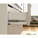 Armário Balcão Gabinete Para Banheiro 80cm Com 03 Gavetas Pietra B06 Gianduia Brilho - Lyam Decor