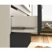Armário Balcão Gabinete Para Banheiro 80cm Com 03 Gavetas Pietra B06 Preto Brilho - Lyam Decor