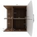 Armário Balcão Gabinete Para Banheiro Com 01 Porta 60 cm Duna B06 Branco Nogal - Lyam Decor