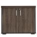 Armário Balcão Multiuso Para Escritório Sala 2 Portas Atria Executiva A02 Charuto Preto - Lyam Decor