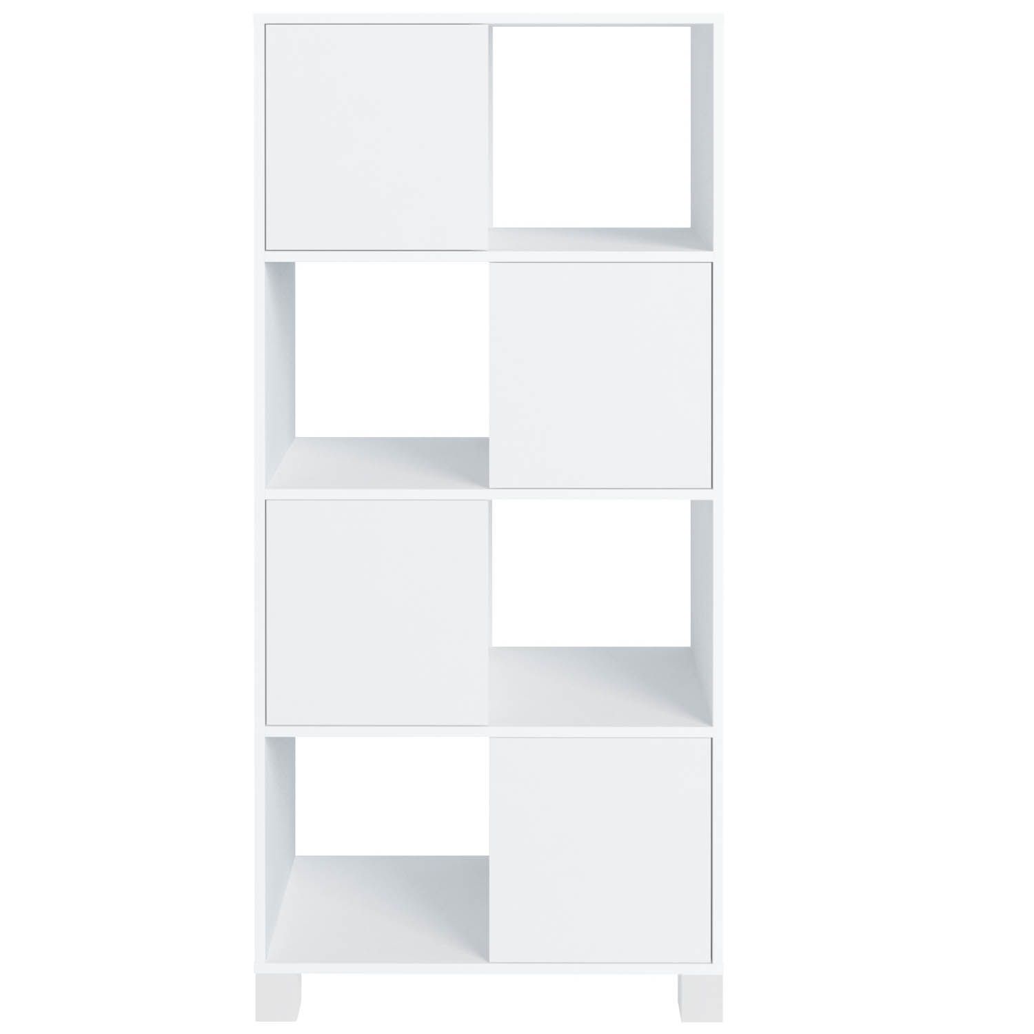 Armário Multiuso 02 Portas com Nichos Wally Branco A02 - Lyam Decor