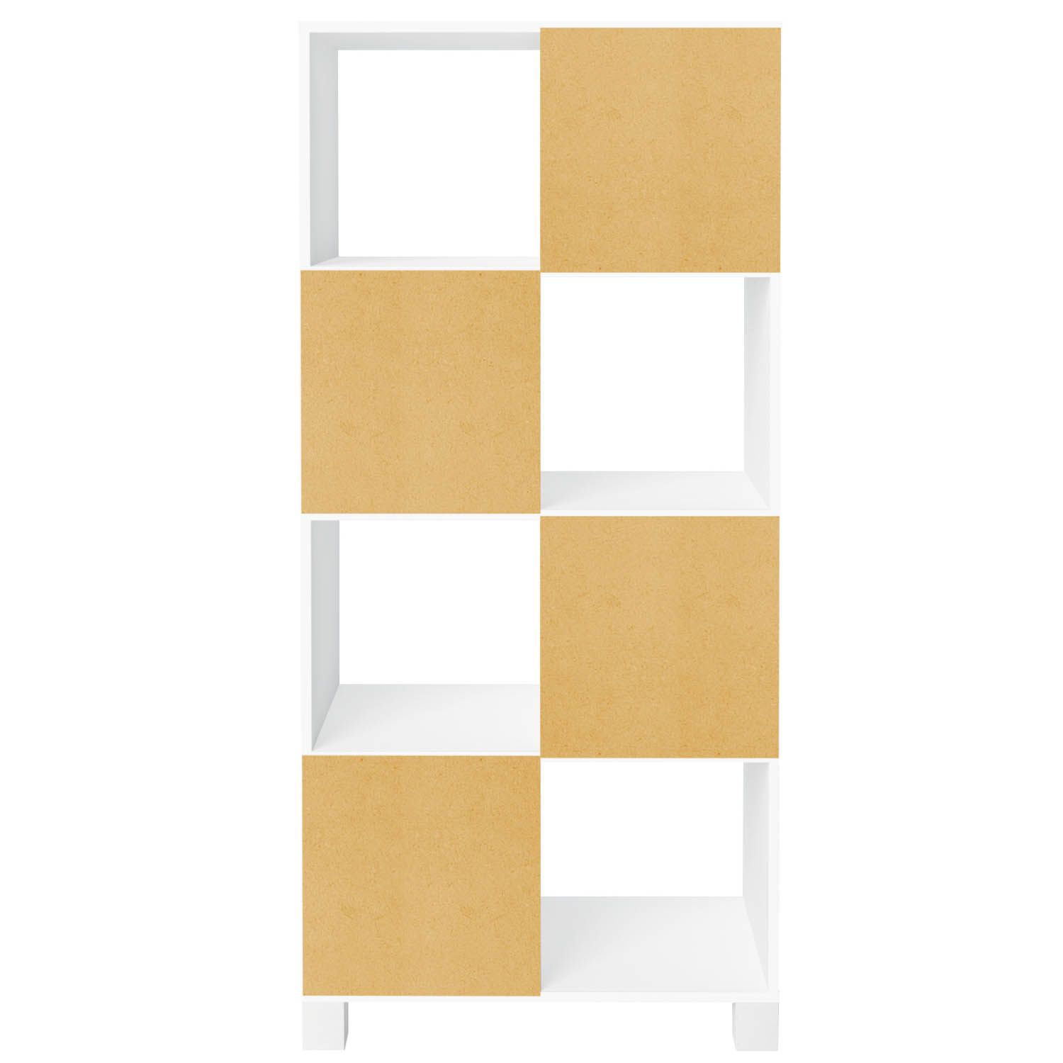 Armário Multiuso 02 Portas com Nichos Wally Branco A02 - Lyam Decor