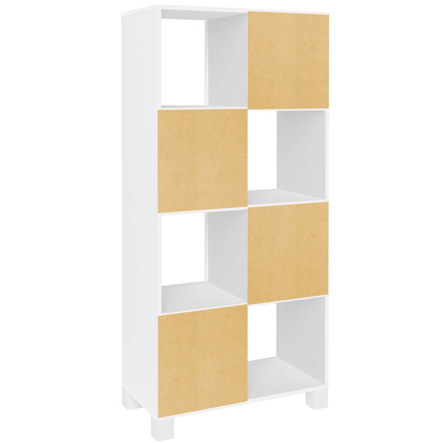 Armário Multiuso 02 Portas com Nichos Wally Branco A02 - Lyam Decor