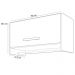 Armário Multiuso Aéreo Cabideiro Grécia L03 Branco - Lyam Decor
