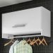 Armário Multiuso Aéreo Cabideiro Grécia L03 Branco - Lyam Decor