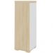 Armário Multiuso Office Arquivo 4 Gavetas Atria Executiva 132cm A02 Carvalho Branco - Lyam Decor