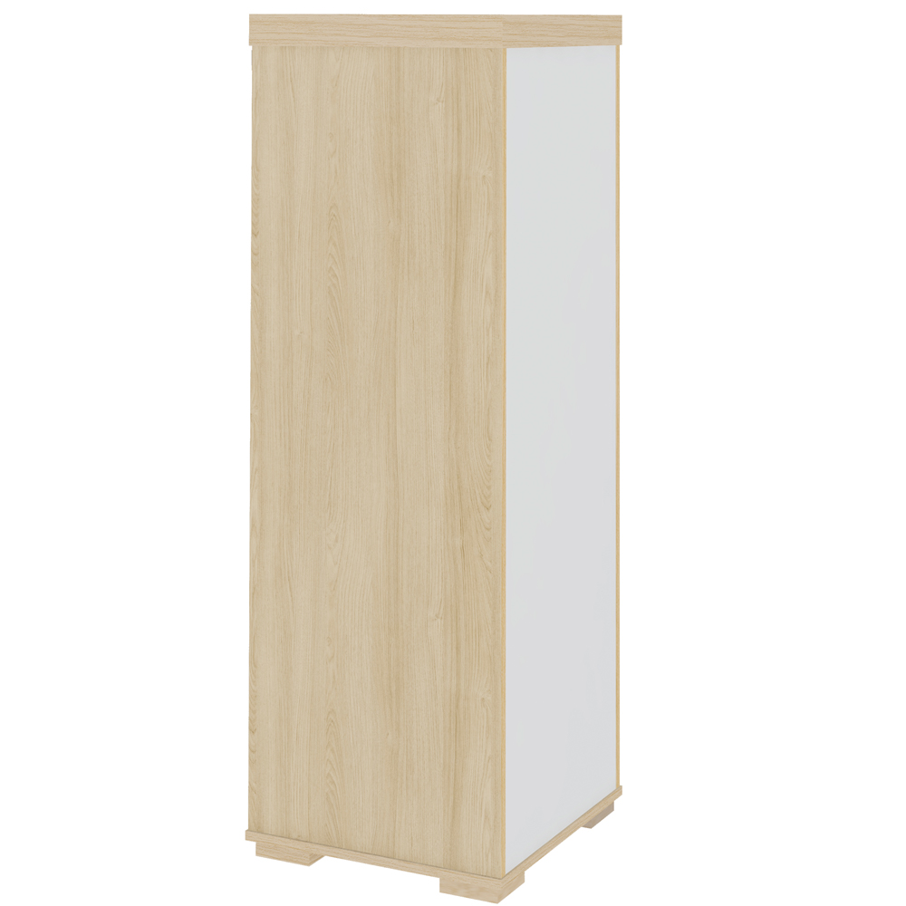 Armário Multiuso Office Arquivo 4 Gavetas Atria Executiva 132cm A02 Carvalho Branco - Lyam Decor