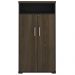 Armário Multiuso Office Com 2 Portas E Nicho Atria Executiva 173cm A02 Charuto Preto - Lyam Decor