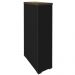 Armário Multiuso Office Com 2 Portas E Nicho Atria Executiva 173cm A02 Charuto Preto - Lyam Decor