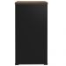 Armário Multiuso Office Com 2 Portas E Nicho Atria Executiva 173cm A02 Charuto Preto - Lyam Decor