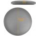Assento Redondo Banqueta Cadeira Estofados Poltronas H02 Corino Cinza 39 cm - Lyam Decor