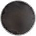 Assento Redondo Banqueta Cadeira Estofados Poltronas H02 Corino Cinza 39 cm - Lyam Decor